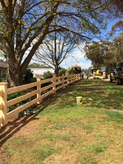 The new front fence for a 70th birthday